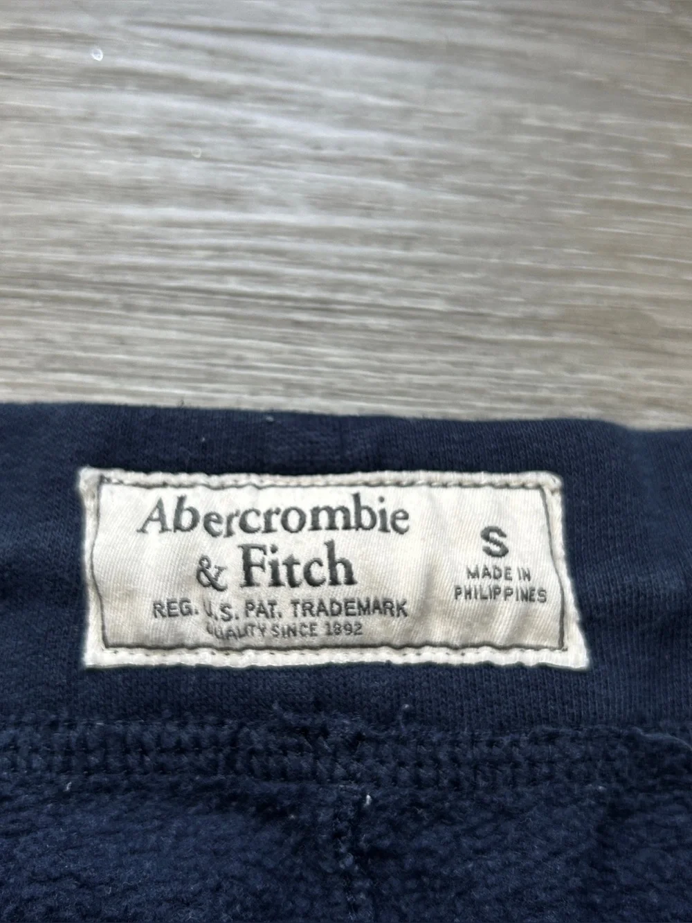 Y2K style Abercrombie & Fitch Sweatpants Spellout Stitched Lettering SZ S